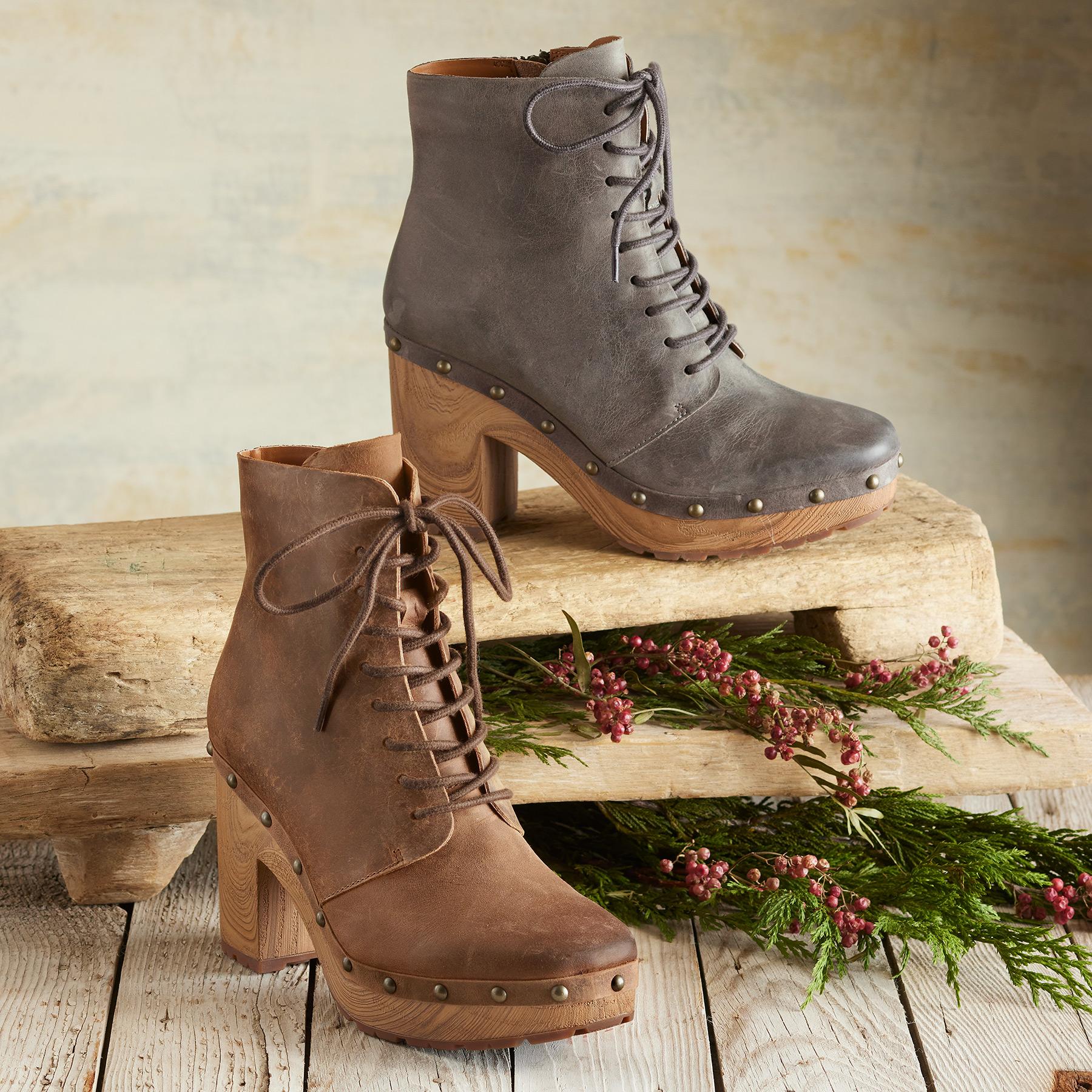 Women's Lace-Up Boot, Bourbon / 7