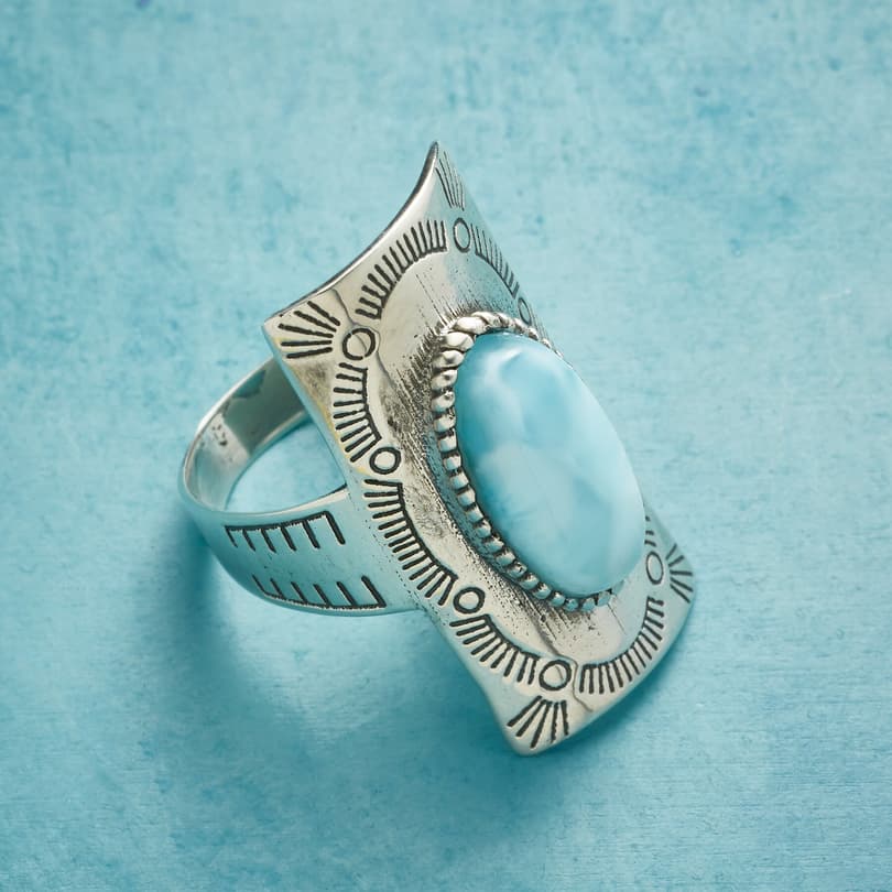 FOUR CORNERS LARIMAR RING view 1