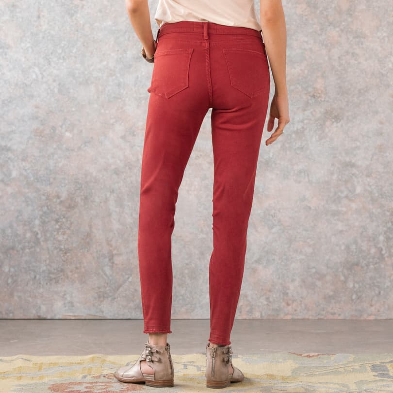 MARY JANE CROPPED MID RISE SKINNY JEANS view 3