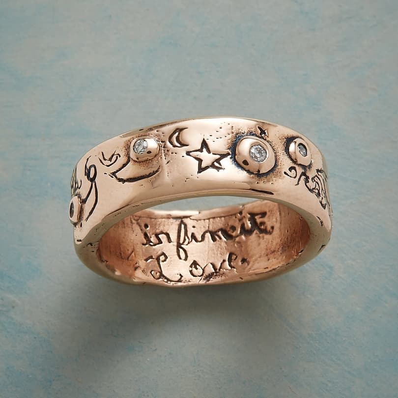 ROSE GOLD INFINITE LOVE RING view 1