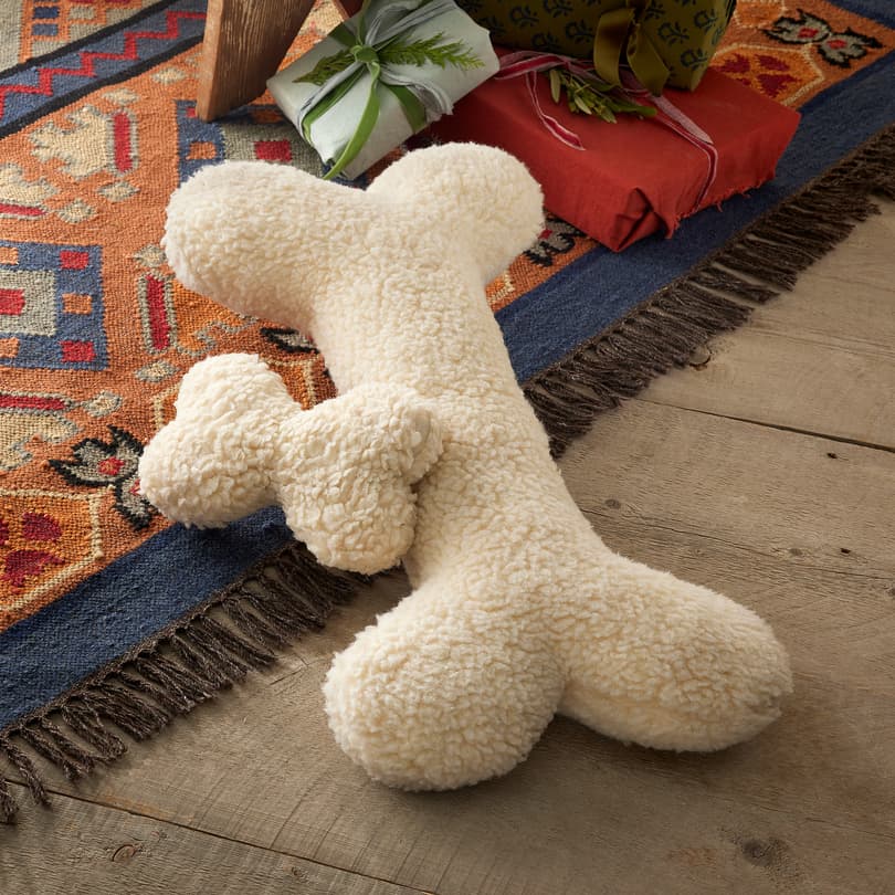 COLOSSAL FLEECE BONE DOG TOY, LARGE view 2