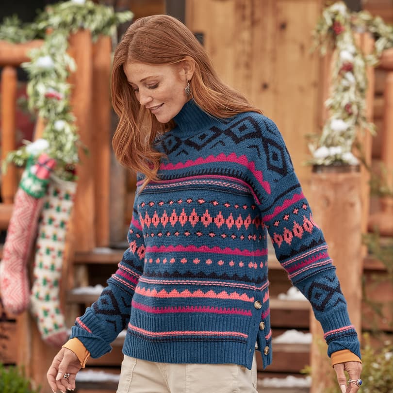 Petite fair outlet isle sweater