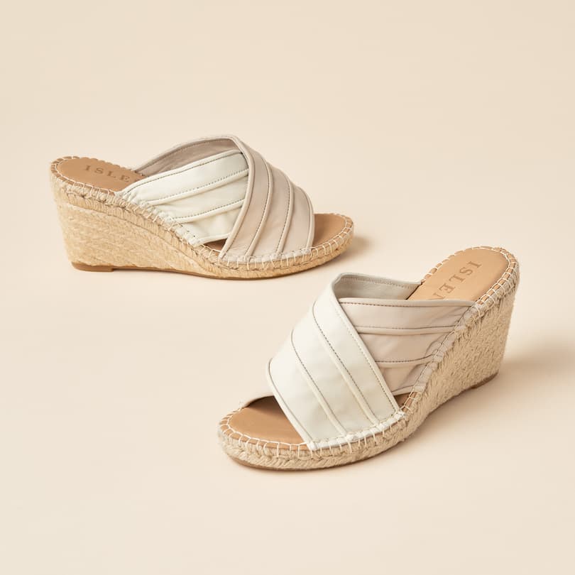 Islenas Criss Cross Wedge View 2Natural-Multi