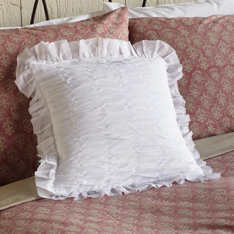 RUCHED & RUFFLED PILLOW (FG) view 1