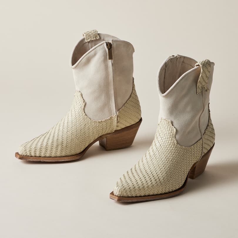 Woven Sojourner Boots View 3Cream