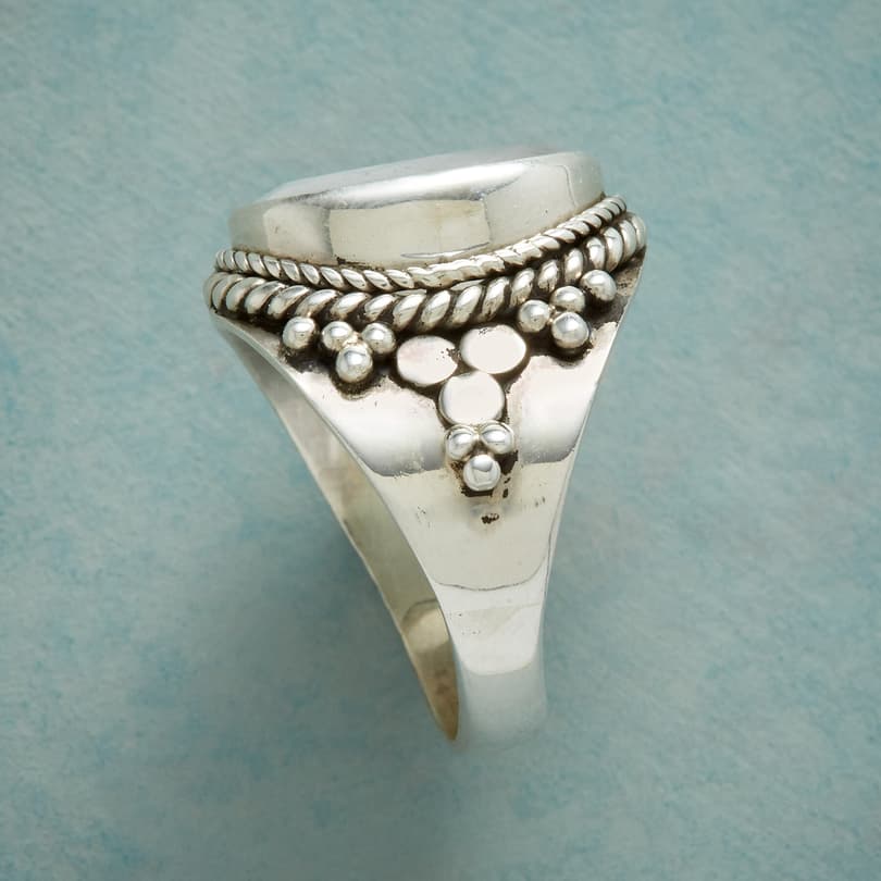 MOONSTONE CROWN RING view 1