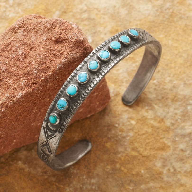 1950S MORENCI TURQUOISE CUFF view 1