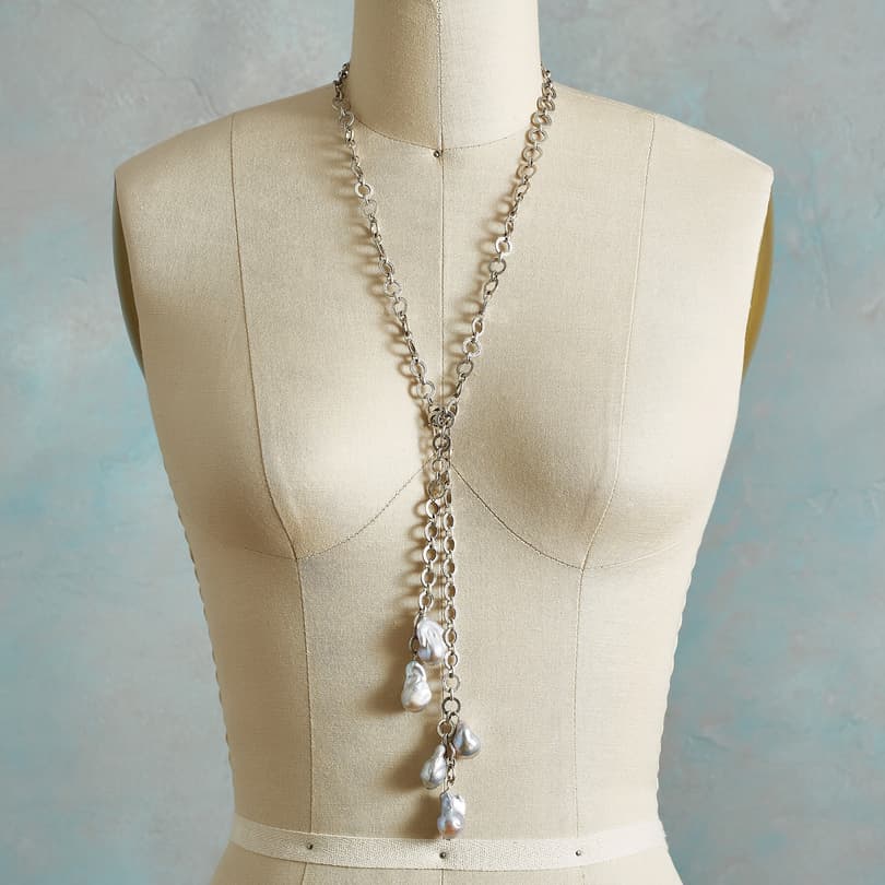 JOHANNA PEARL LARIAT NECKLACE view 2