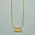 GOLD PLATE ASTROLOGICAL PENDANT NECKLACE view 2