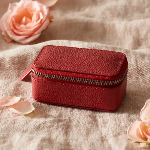 Perfect Statement Jewelry Case, Small View 4C_RED