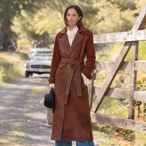 Starla Leather Trenchcoat