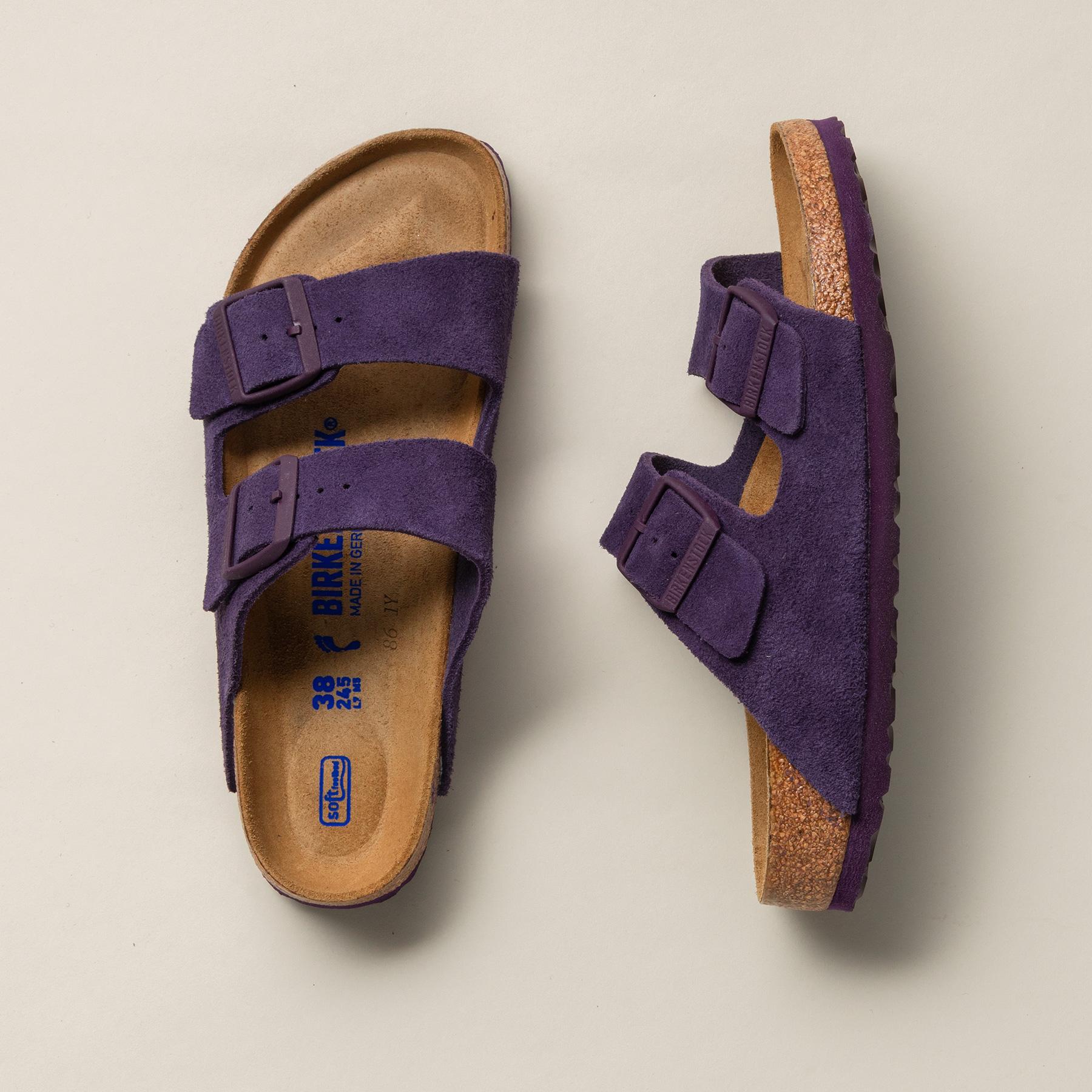 Purple on sale suede birkenstocks