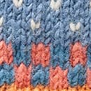Frosty Blooms Convertible Mittens SKY-BLUE swatch