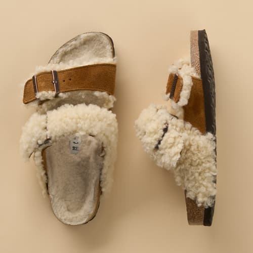 Arizona Shearling Teddy Sandals