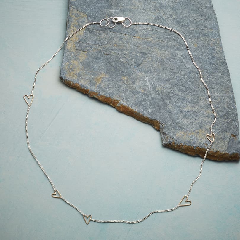 TINY HEARTS, BIG LOVE NECKLACE view 1