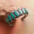 1940S SEVEN TURQUOISE CUFF view 1