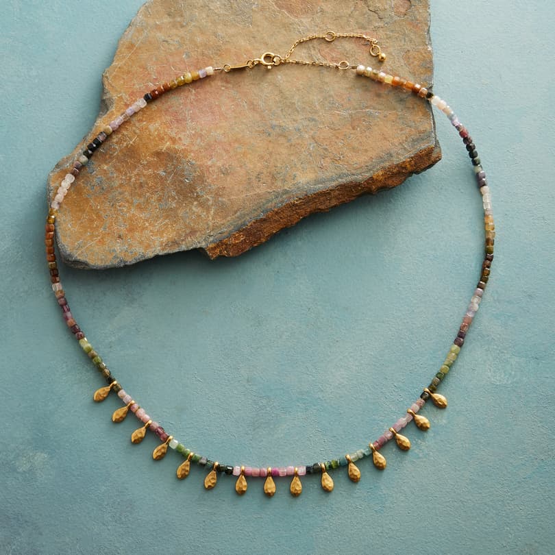 Leafy Tourmaline Necklace View 2