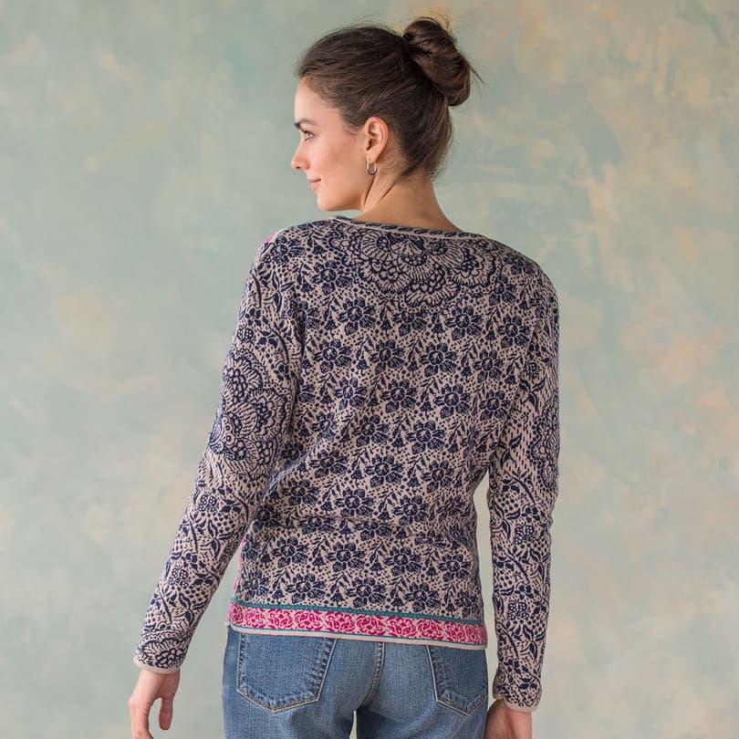 FLORAL PATTERN CARDIGAN view 2