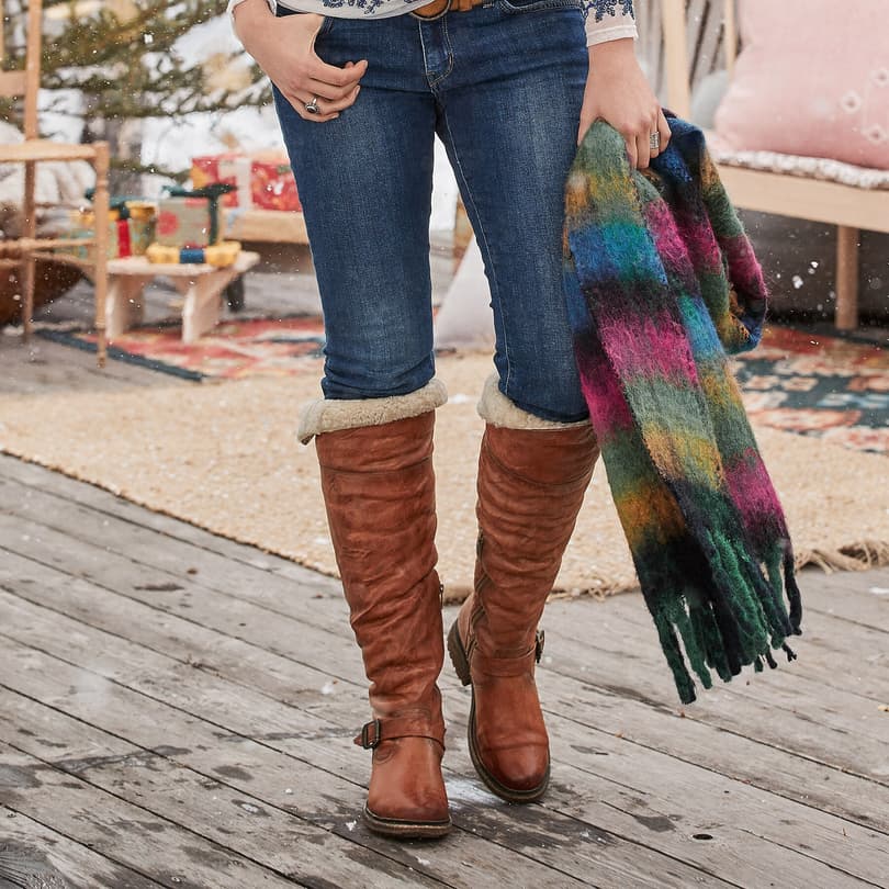 Frye over the knee shearling outlet boots