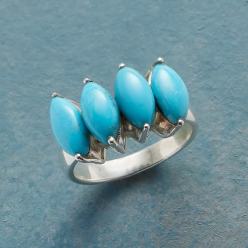 Turquoise Pod Ring View 1