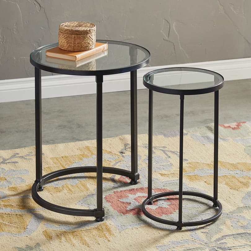 IRON COUNTY NESTING TABLES, SET OF 2 view 1