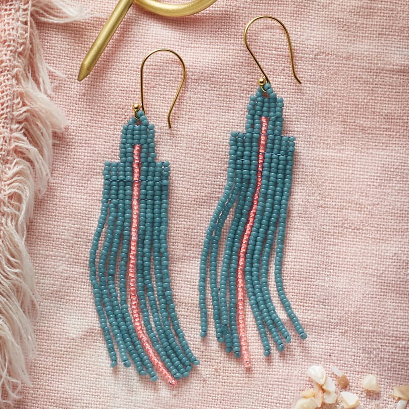 Bright Stripe Earrings View 3