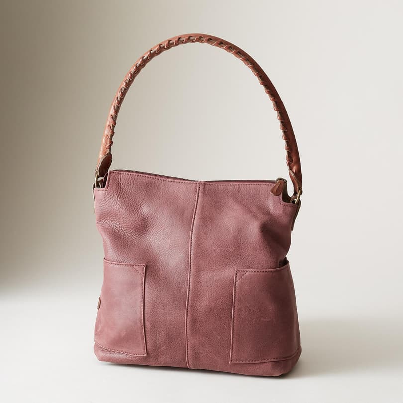 SIMPLICITY LEATHER SLOUCH BAG view 1