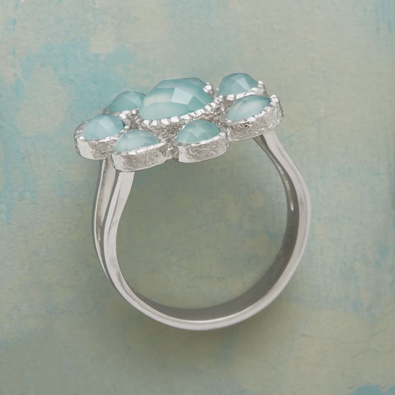 CHALCEDONY FLOWER RING view 1