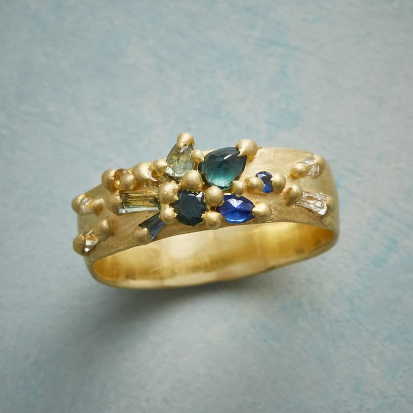 SAPPHIRE BLOSSOM RING view 1
