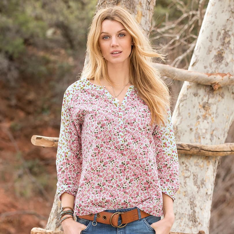 WILD ROSE BLOUSE view 1 FLORAL