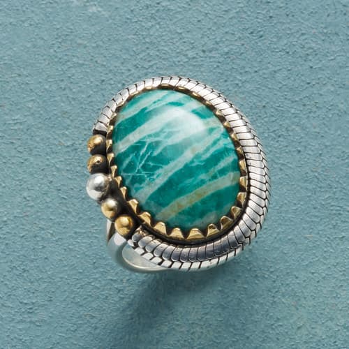 Grand Amazonite Ring View 1