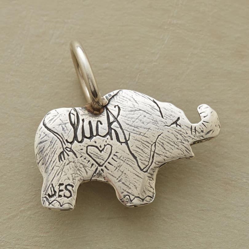 STERLING SILVER ELEPHANT CHARM view 1