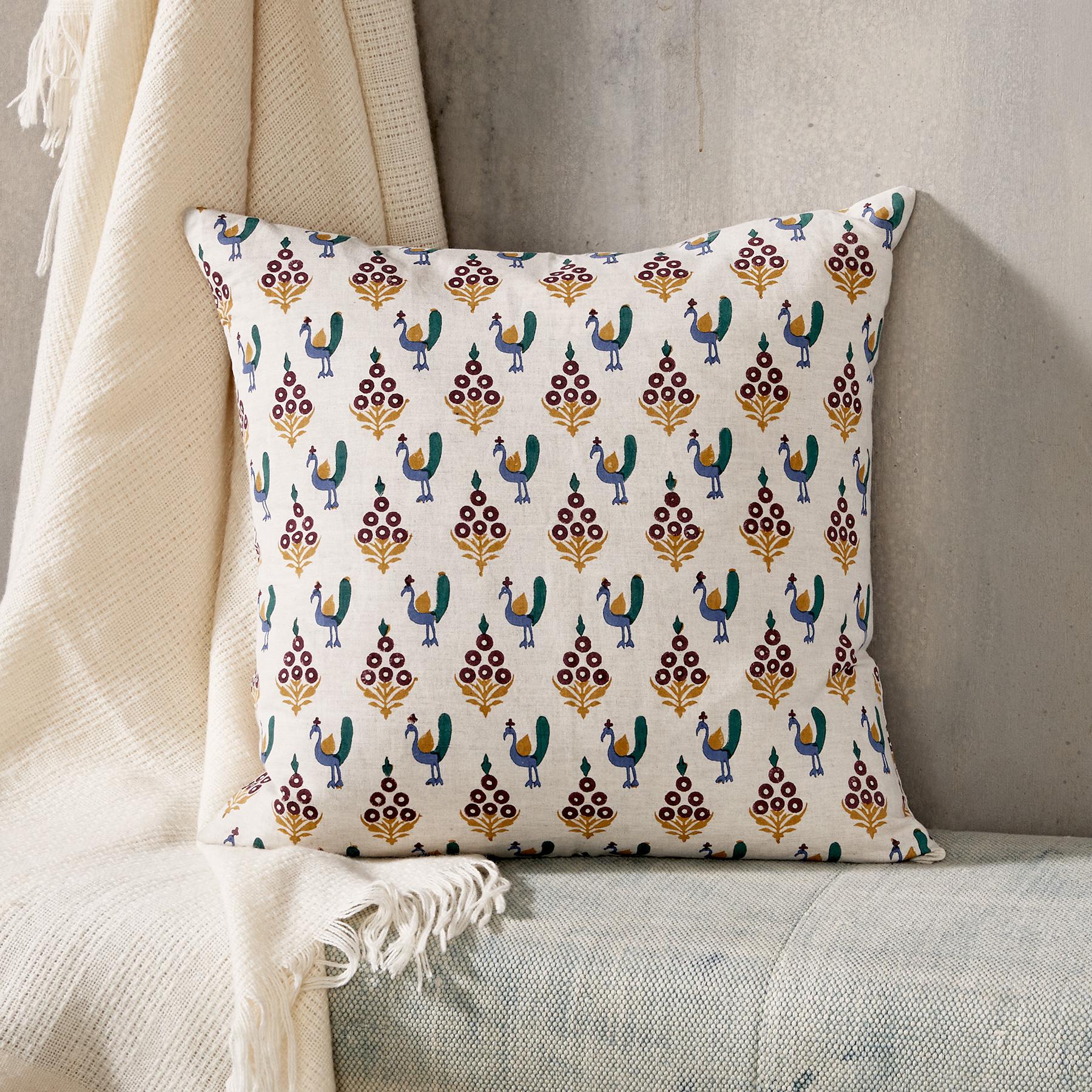 Bird print cheap pillows