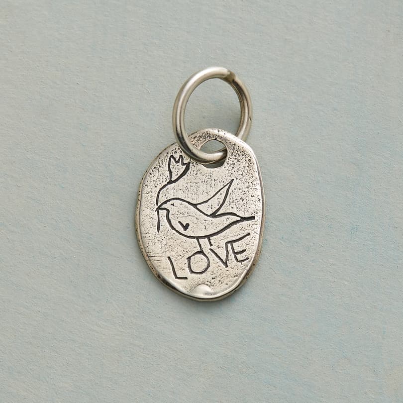 STERLING SILVER DOVE CHARM view 1