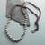 KNOTTED GRAY PEARL NECKLACE view 1