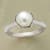SILVER LINING PEARL RING view 1