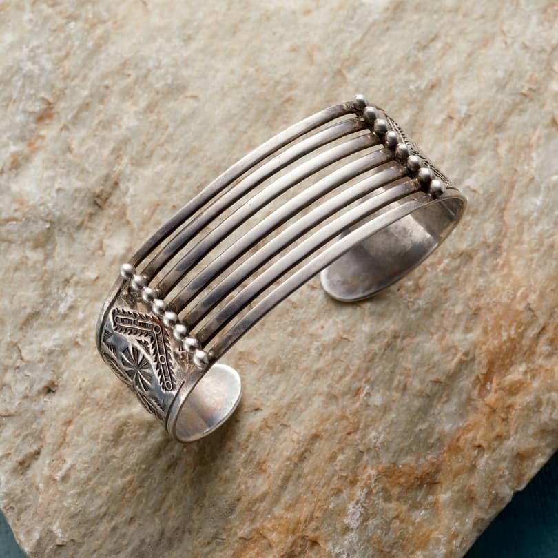 1920S STERLING CUFF view 1