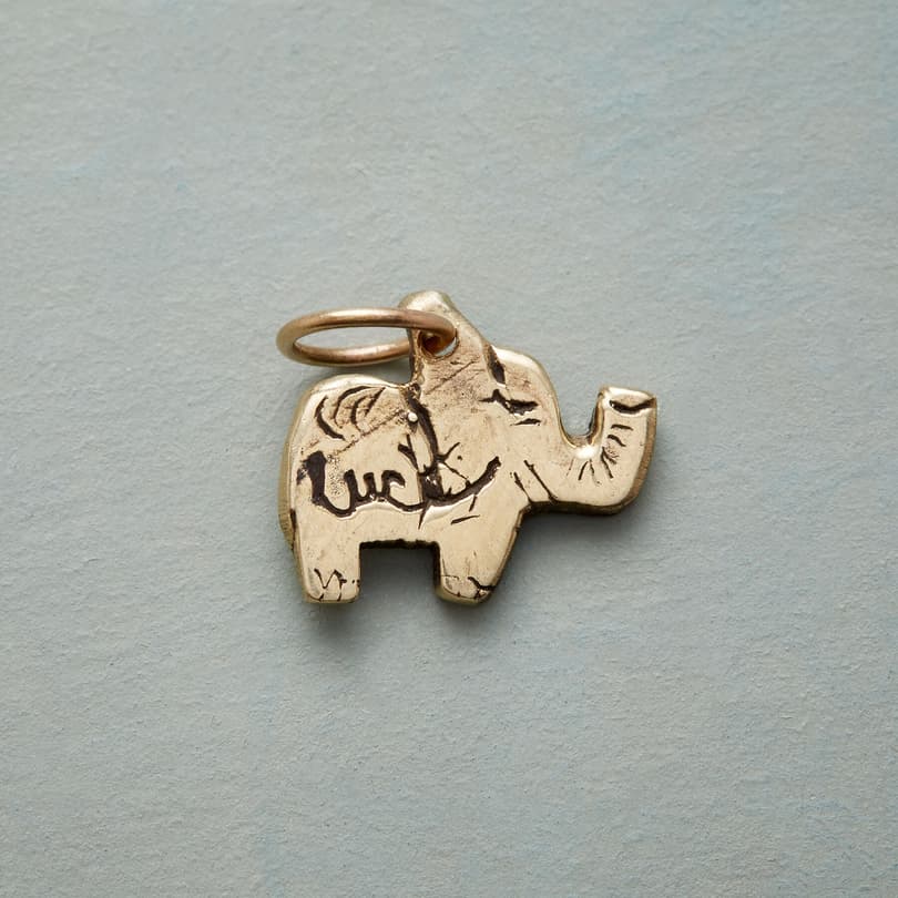 GOLD SWEET ELEPHANT CHARM view 1