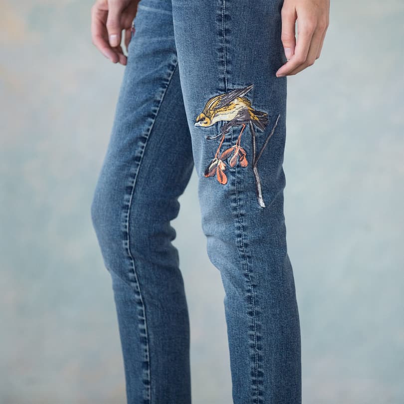 JACKIE EMBROIDERED JEANS view 3