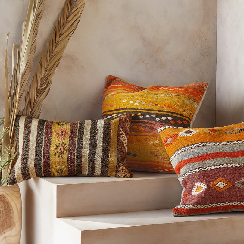 SOLEINE ONE-OF-A-KIND KILIM PILLOWS view 1