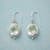 FRAMED GREEN AMETHYST EARRINGS view 1