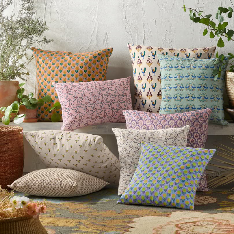 Orchard Block Print Pillow View 4