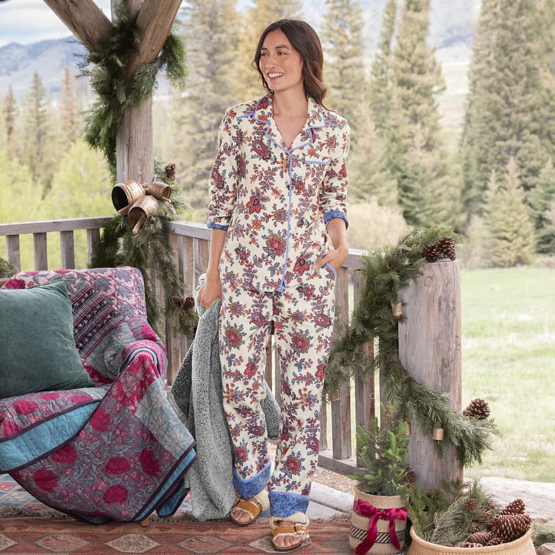 Petite best sale flannel pajamas