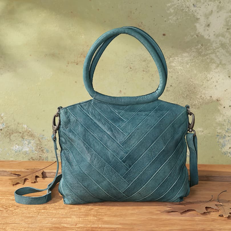 Sundance Women's Chevron Bag in Denim Blue