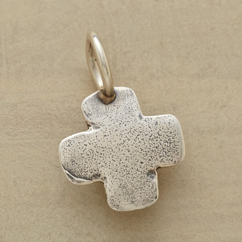 STERLING SILVER CROSS CHARM view 1