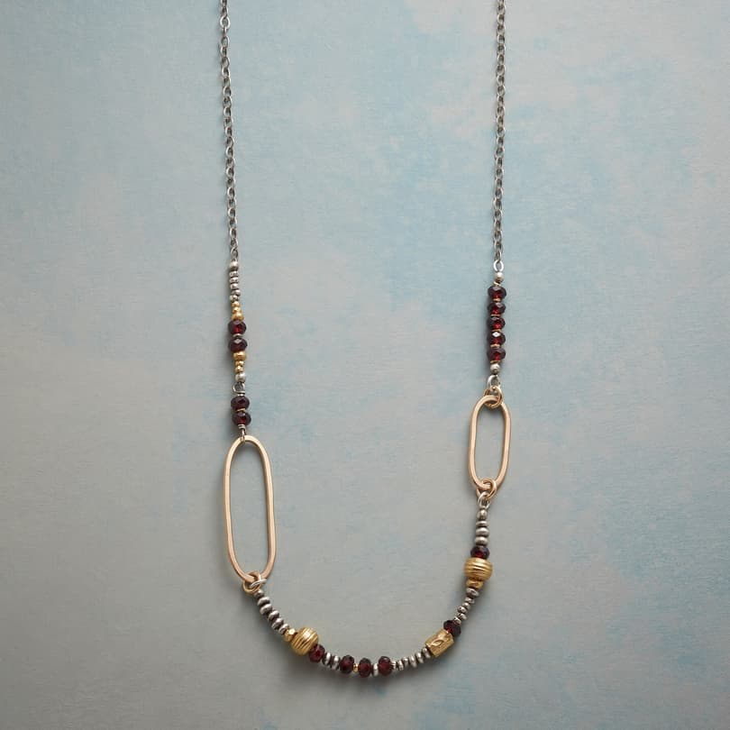 ASYMMETRICAL OVALS NECKLACE view 1