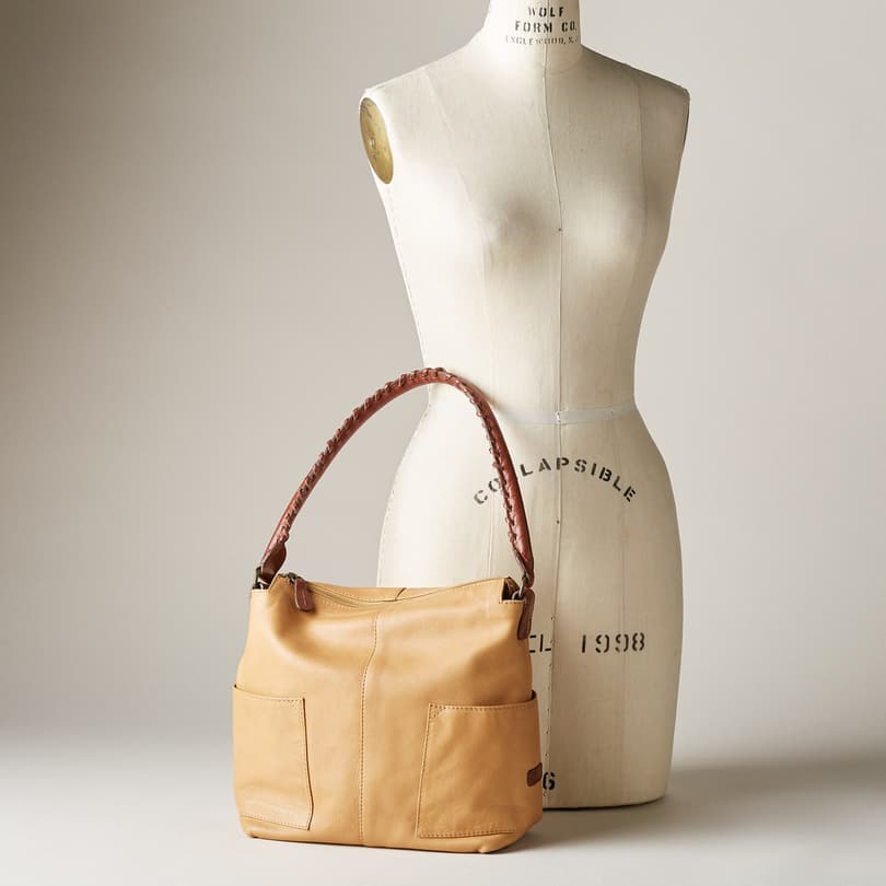 SIMPLICITY LEATHER SLOUCH BAG view 3