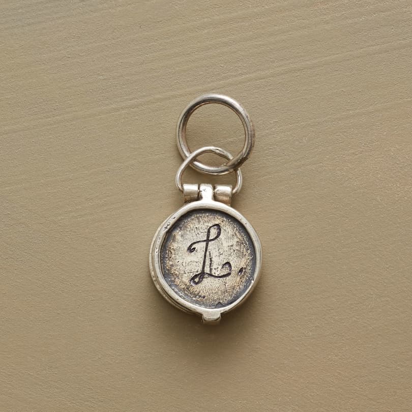 STERLING INITIAL LOCKET CHARM view 1
