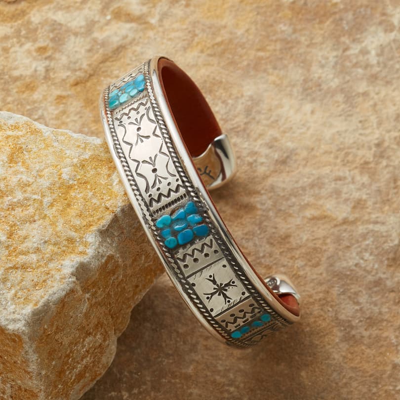 TURQUOISE INLAY CUFF view 1