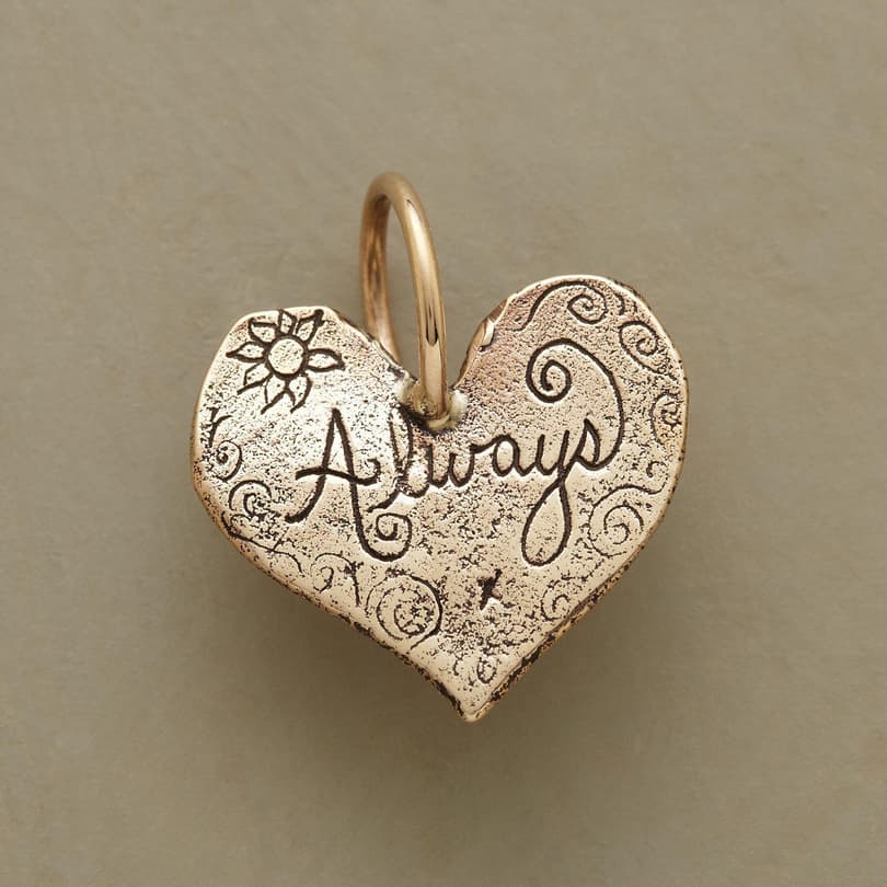 GOLD ALWAYS HEART CHARM view 1
